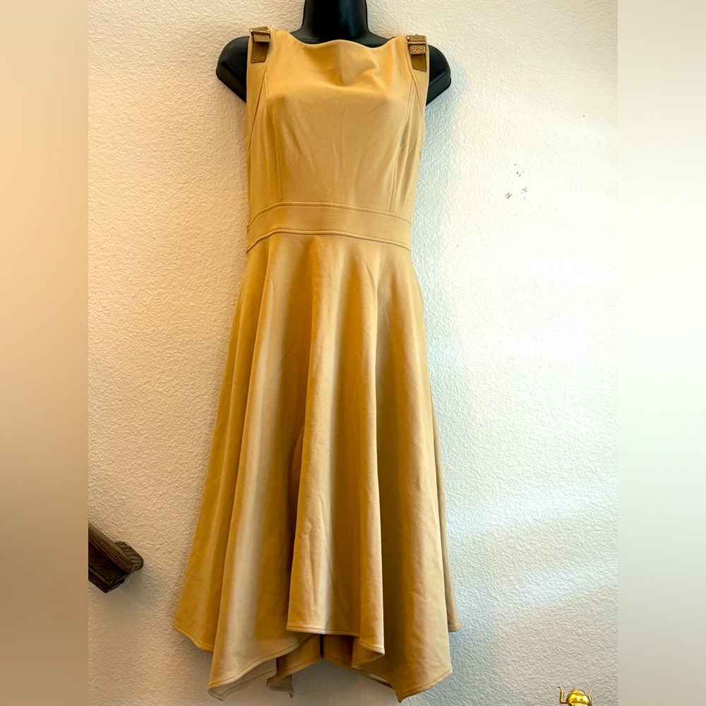 Calvin Klein Camel Midi Dress
